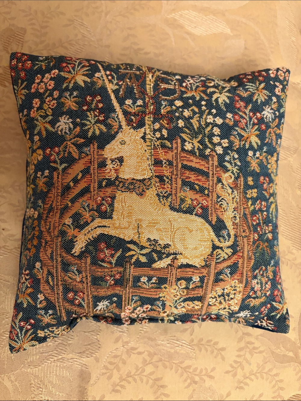 Unicorn Belgian Throw European Cushion Cover Home Decor Pillow 8 x 8 in
